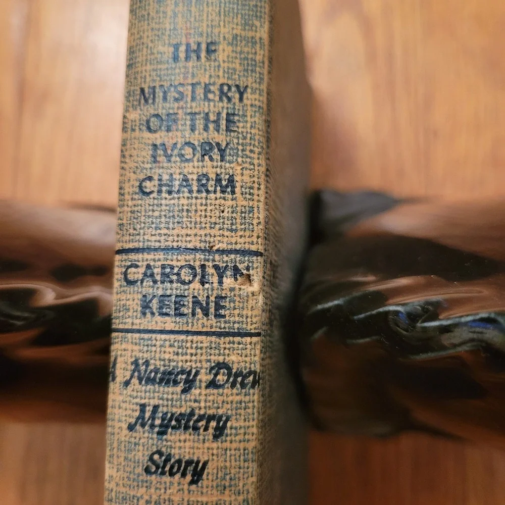 Nancy Drew‎ The Mystery of the Ivory Charm Carolyn Keene 1936 HC Vintage Staging